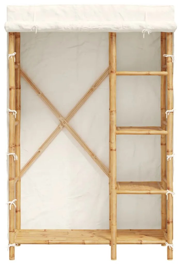 vidaXL bambusz ruhásszekrény 110 x 45 x 170 cm