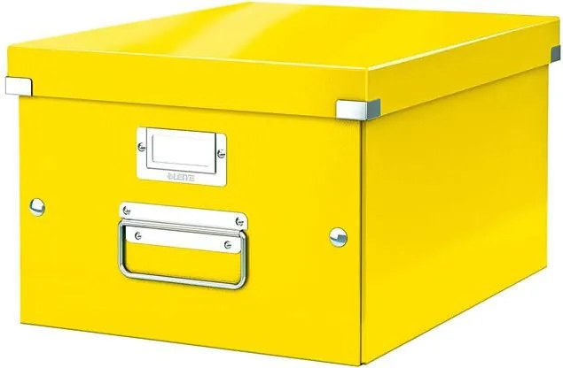 Doboz, A4 méret, LEITZ Click&Store, sárga (E60440016)