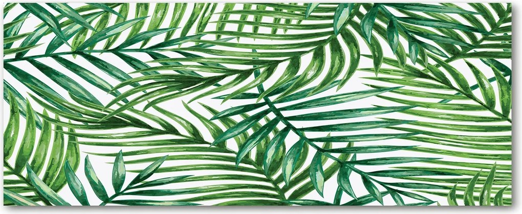 Konyhai védőpanel üvegből Pálmalevelek XXL