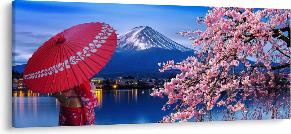Kép - Kilátás a csúcsra, Japán (120x50 cm)