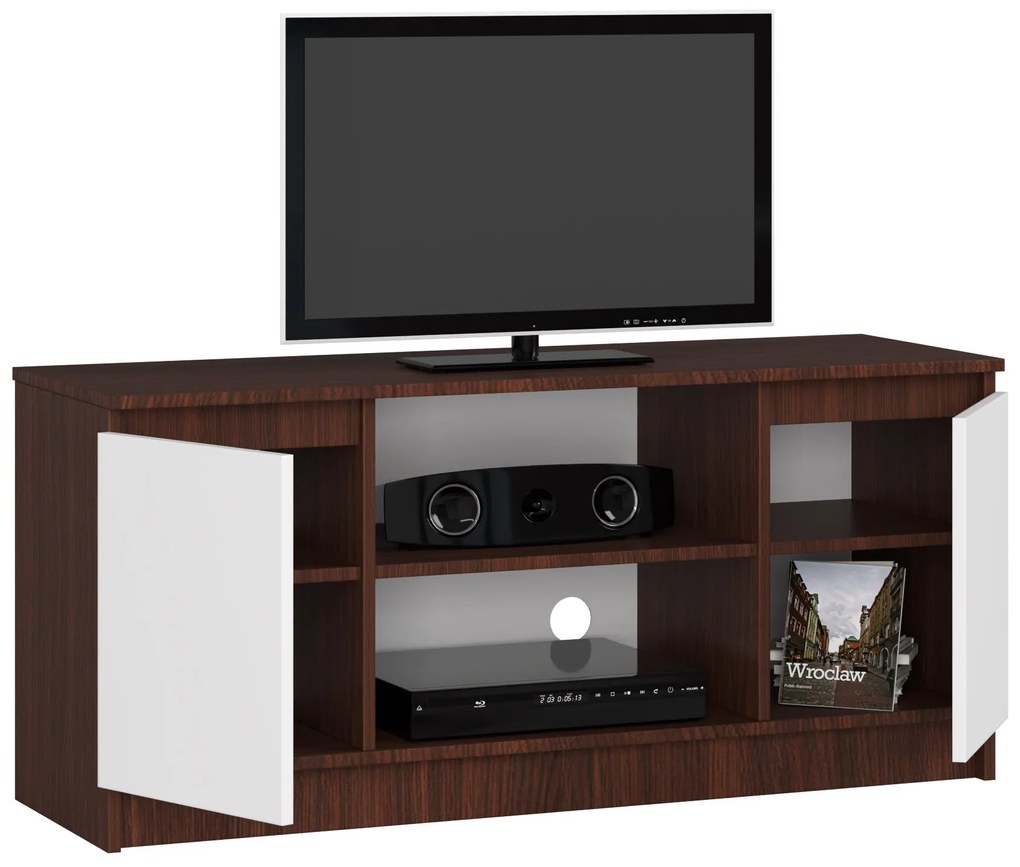 TV asztal Darian (wenge + fehér). Akció -13%. 1068682
