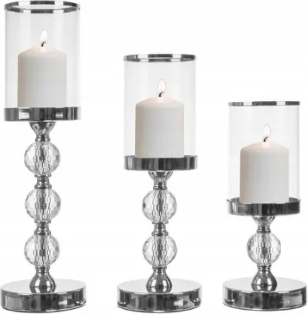Gyertyatartó Szett 3 db-os Gyertyatartó tükör