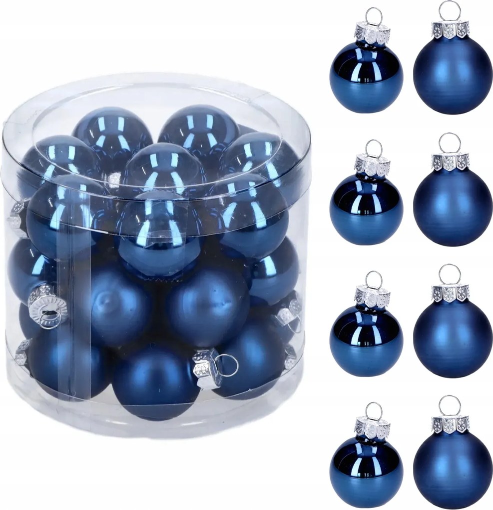 Üveggömbök mix kis karácsonyfa gömbök