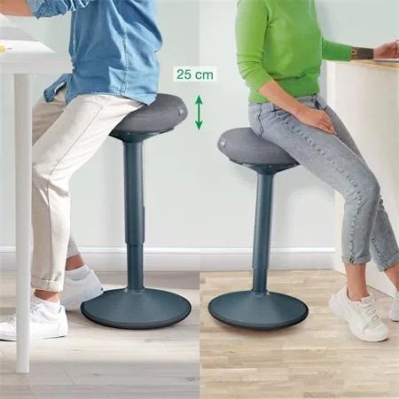 Állószék, billenő, ergonomikus, LEITZ Ergo Active, sötétszürke (E65450089)
