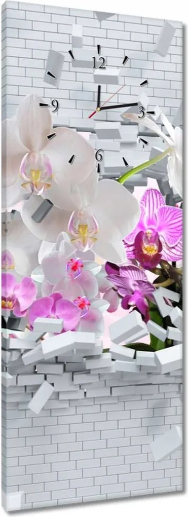 Órák 40x100 Orchidea a falban