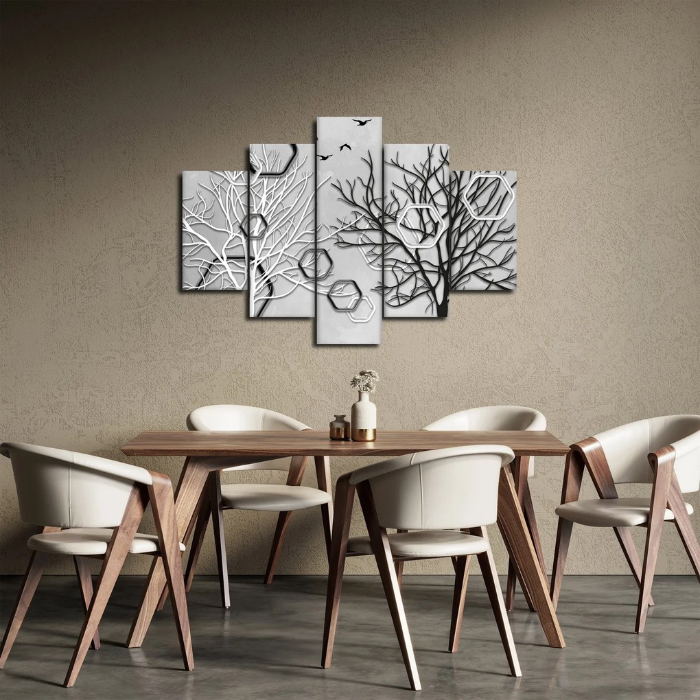 Absztrakt kép a fák (150x105 cm)