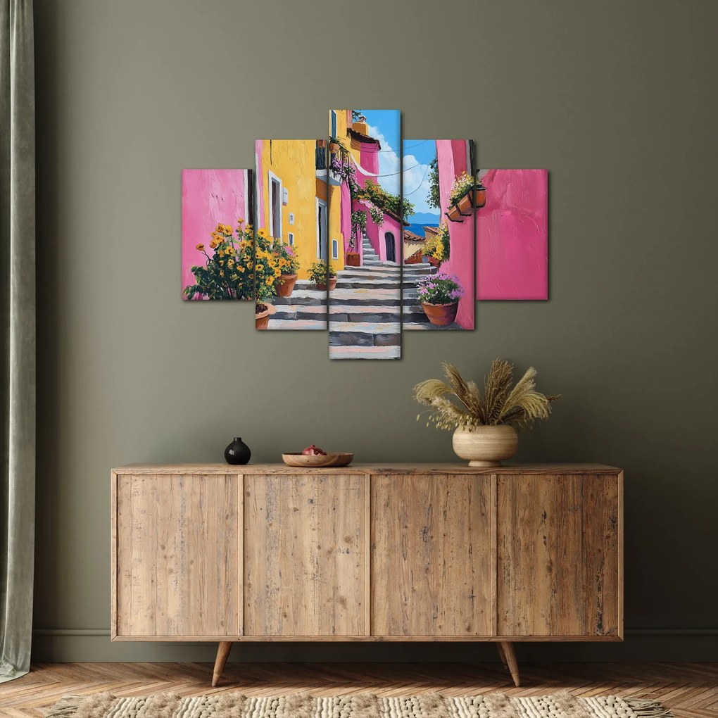 Kép - Rózsaszín sikátor (150x105 cm)