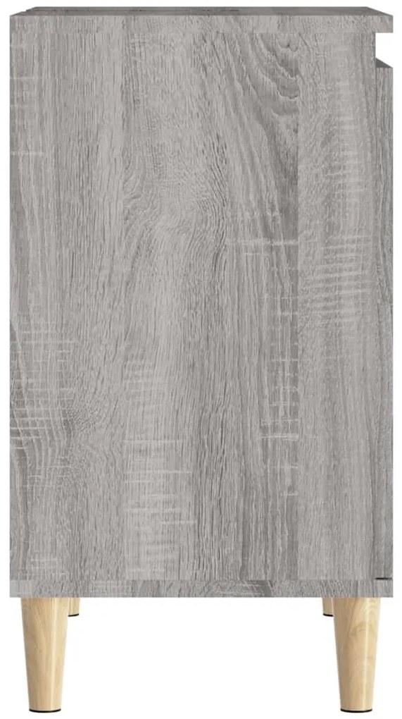 szürke sonoma színű szerelt fa mosdószekrény 58x33x60 cm