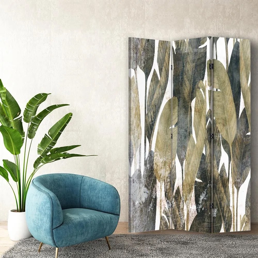 Gario Paraván Retro banán levelek Méret: 180 x 170 cm, Kivitelezés: Klasszikus paraván