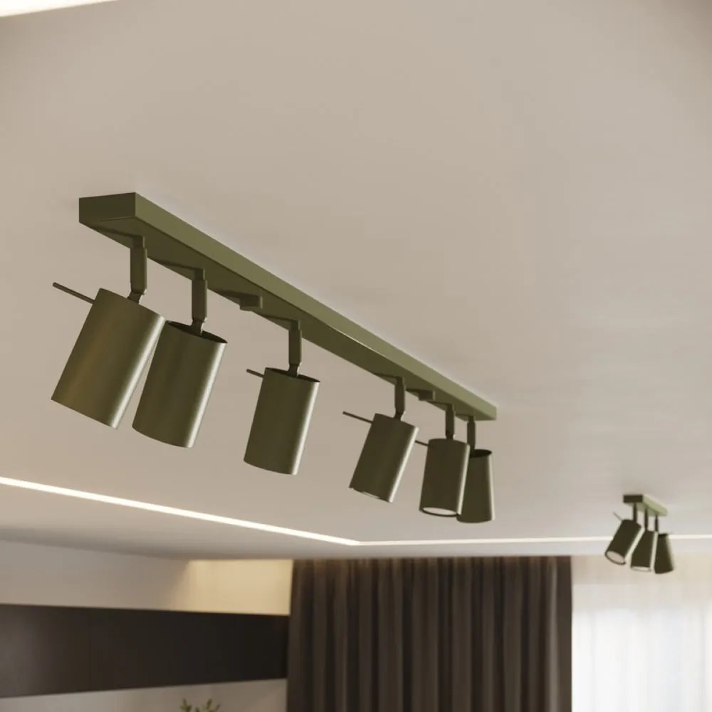 Zöld spotlámpa 6x45 cm Etna – Sollux