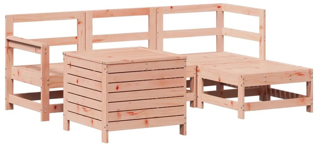 5 részes tömör duglászfenyő kerti kanapészett