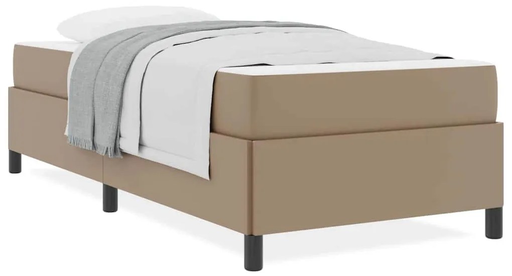 Ágykeret matraccal matracmal Cappuccino 90 x 200 cm Műbőr