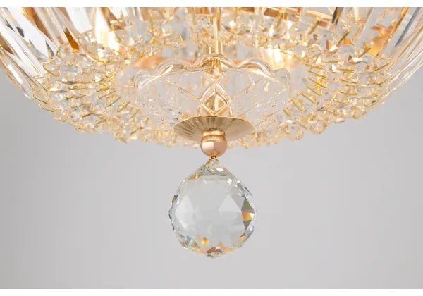 Maytoni DIA100-CL-12-G - Mennyezeti lámpa BASFOR 12xE14/60W/230V arany