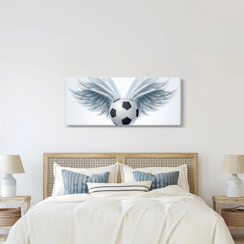 Kép - léggömb szárnyakkal (120x50 cm)