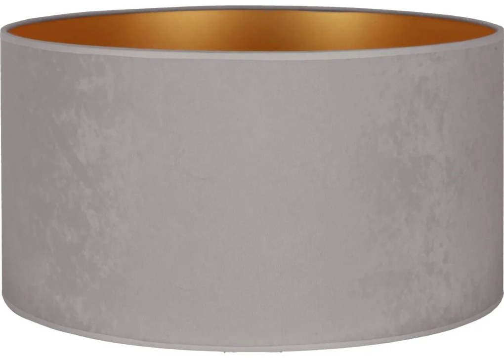 Duolla - Univerzális VELVET E27 lámpabúra, 35 cm, szürke/arany