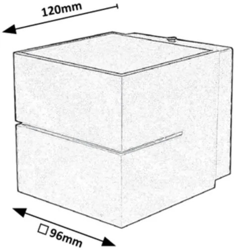 Rabalux 7017 - Fali lámpa KAUNAS 1xG9/10W/230V fekete
