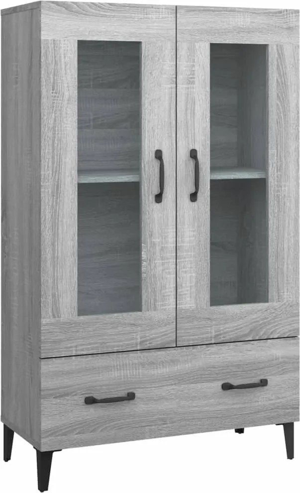 vidaXL szürke sonoma színű szerelt fa magasszekrény 70 x 31 x 115 cm