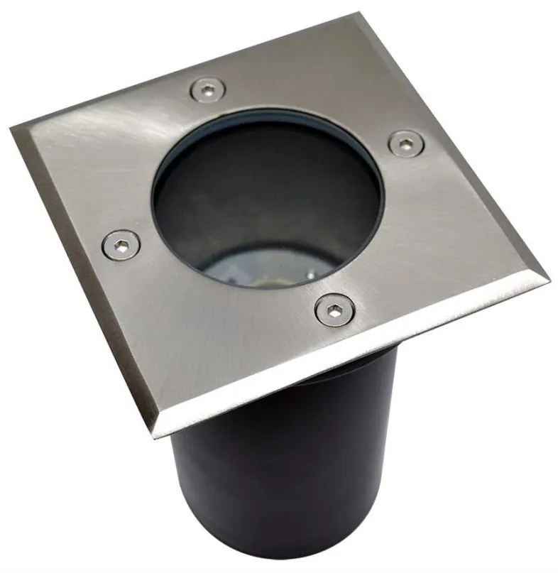 Kültéri 1xGU10/35W/230V IP44 matt króm lámpatest