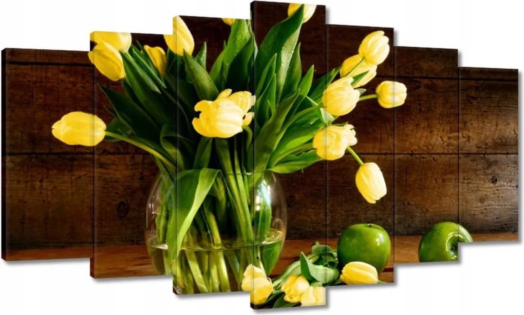 Vászonkép 140x80 Sárga tulipánok