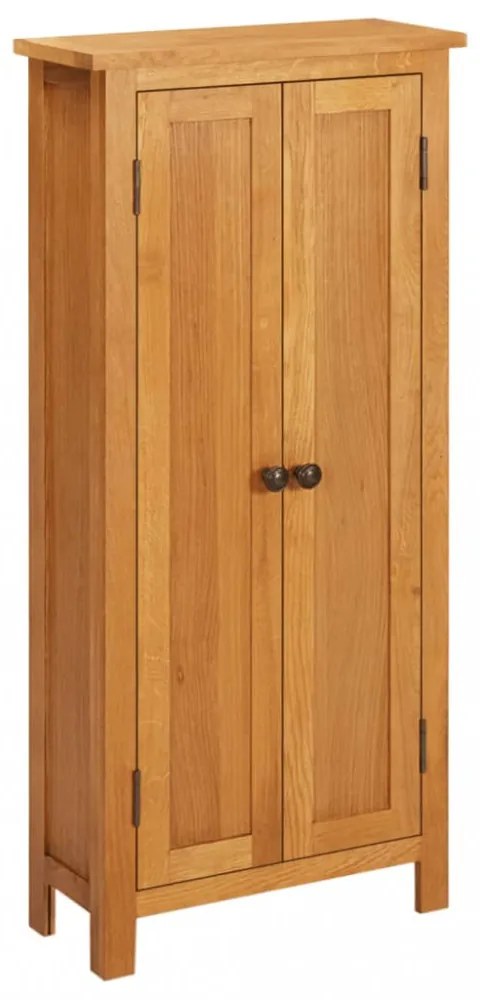 tömör tölgyfa tárolószekrény 50 x 22 x 110 cm