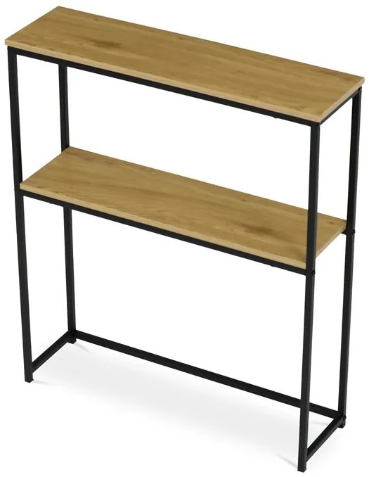 Tárolóasztal 70×70 cm, MDF, natúr fa OAK