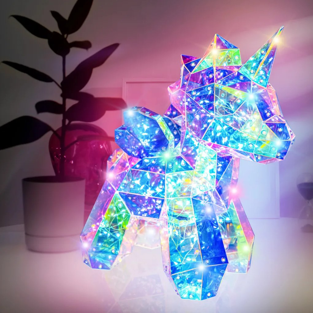 PRISMIC™ 3D Puzzle LED lámpa - Unikornis (v)