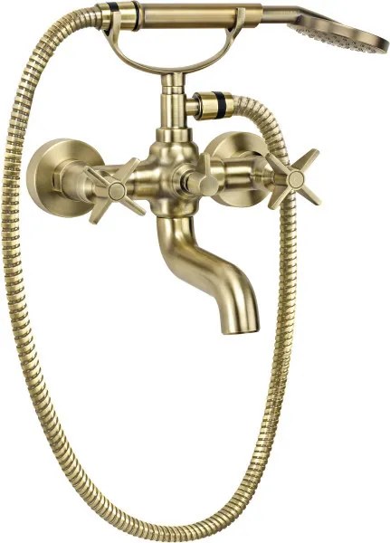 Temisto BRASS kád csaptelep zuhanyszettel