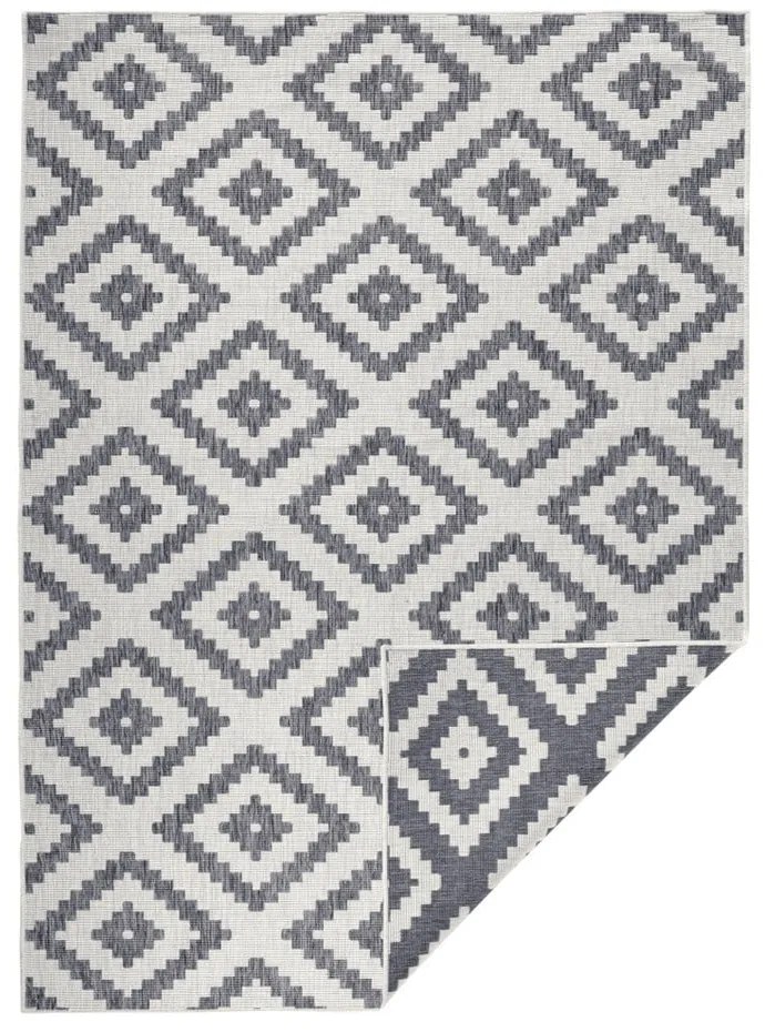 Malta szürke kültéri szőnyeg, 120 x 170 cm - NORTHRUGS