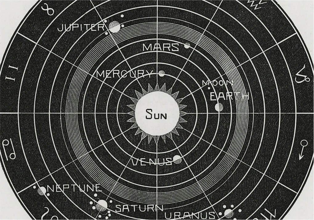 Dekoratív Fotótapéta Furnér Flizelin Kozmikus diagram 208x146 Ragasztó