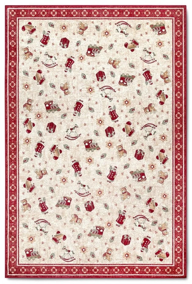 Piros pamutkeverék szőnyeg karácsonyi mintával 160x230 cm Toy's Delight Red Christmas – Villeroy&amp;Boch