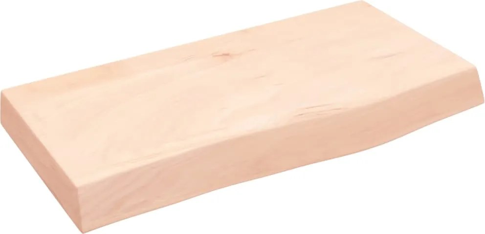 vidaXL kezeletlen tömör fa fürdőszobai pult 60x30x(2-6) cm