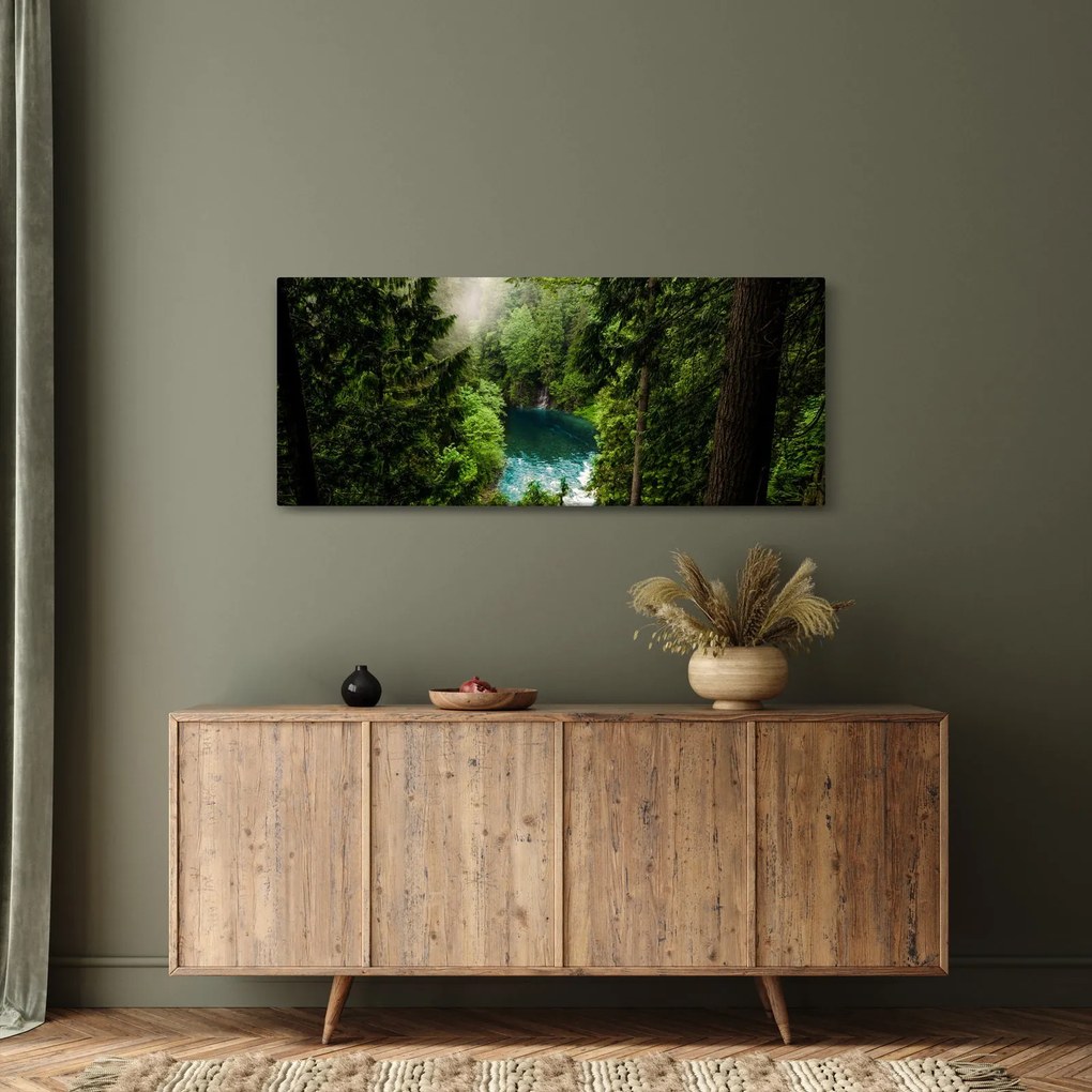 Kép - kilátás a fák között (120x50 cm)