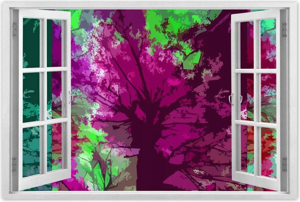 Poszterek 90x60 Absztrakt Fák Ősz