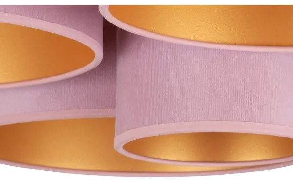 Duolla - Mennyezeti lámpa ROLLER PENTO 5xE27/60W/230V rózsaszín