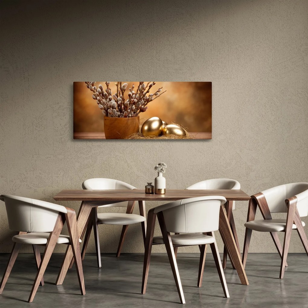 Tojás és a macska képe (120x50 cm)