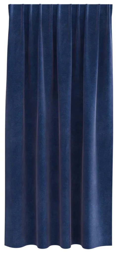 Függönyök függönyökkel 2 pcs Sötét kék 140 x 175 cm Bársony