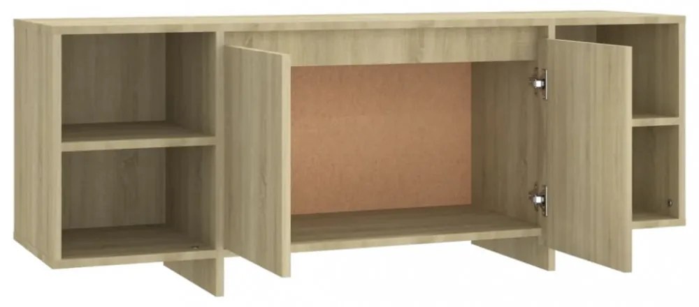 sonoma tölgy színű szerelt fa TV-szekrény 130x35x50 cm