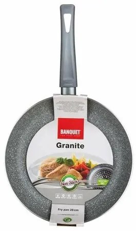 Bankett serpenyő tapadásmentes Granite felülettel, 28 cm, 28 cm átmérőjű