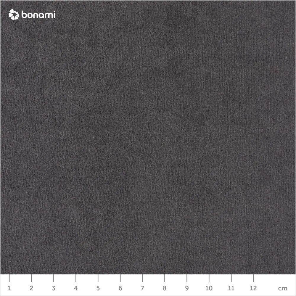 Stylish Stan sötétszürke kinyitható U alakú bársony kanapé, jobb oldali - Miuform