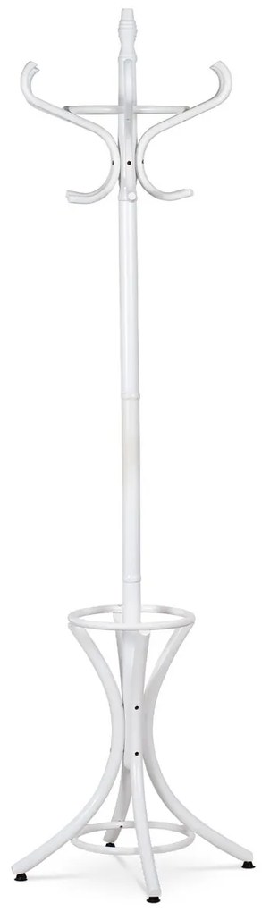 Masszív fa fogas, matt fehér, 185 cm