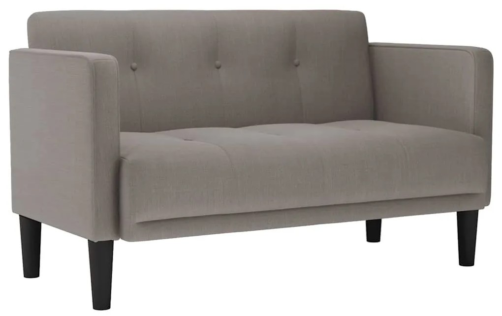 tópszínű szövet loveseat kanapé 111 cm