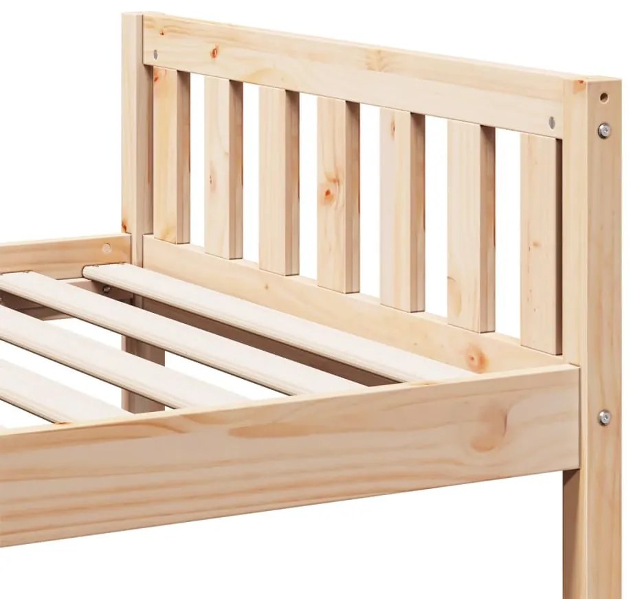 vidaXL tömör fenyőfa gyerekágy matrac nélkül 90 x 200 cm