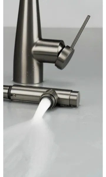 Deante BRE_D75M - Mosogatócsap kihúzható permetezővel ERIDAN titánium