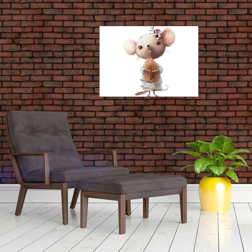 Üveg kép - Akvarell állatka N⁰2 (70x50 cm)