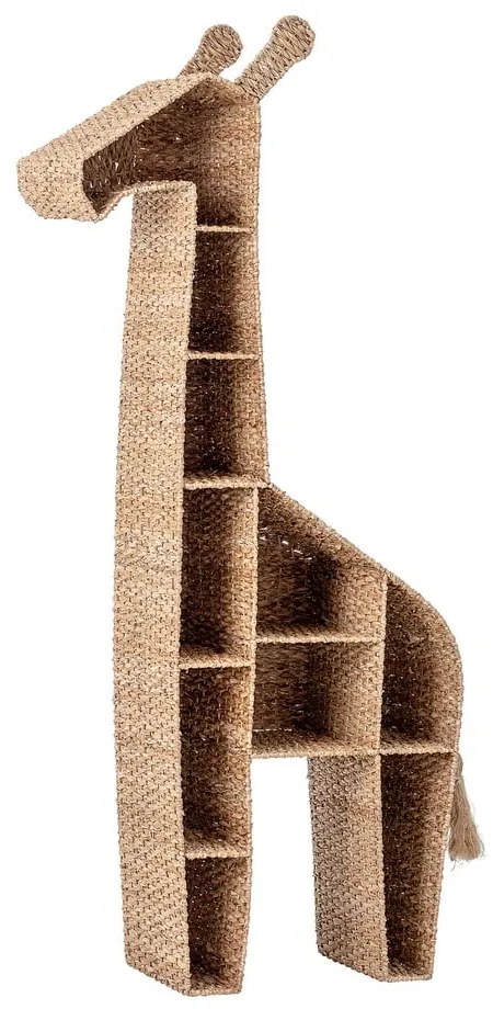 Rattan gyerek könyvespolc 46x148 cm Kalu - Bloomingville Mini