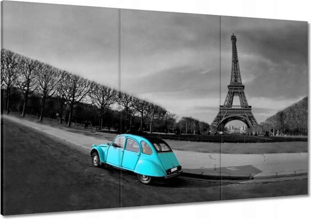 Festmények 120x80 Eiffel-torony Türkiz