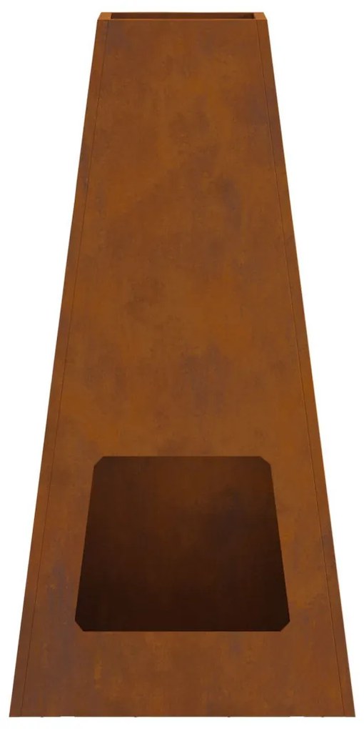 Tűzrakó Barna 50 x 35 x 100 cm időjárásálló acél