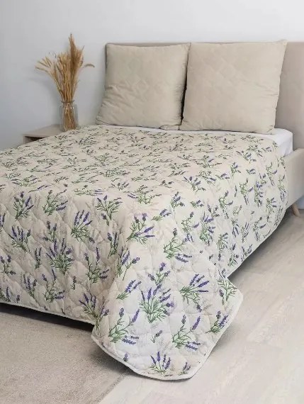 Lenvászon steppelt paplan ágytakaró Len (színek, méretek) Lengyel gyártás