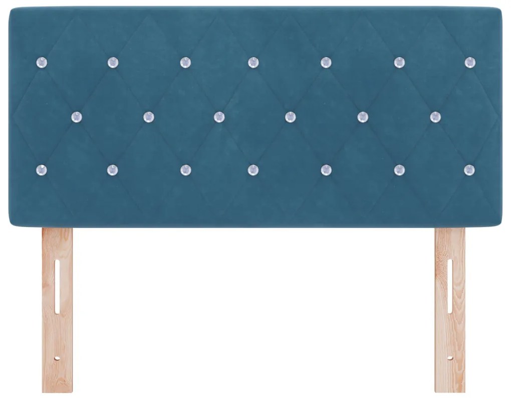 LED Fejtámla LED -es lámpákkal Argyle Sötétkék 90 cm Bársony