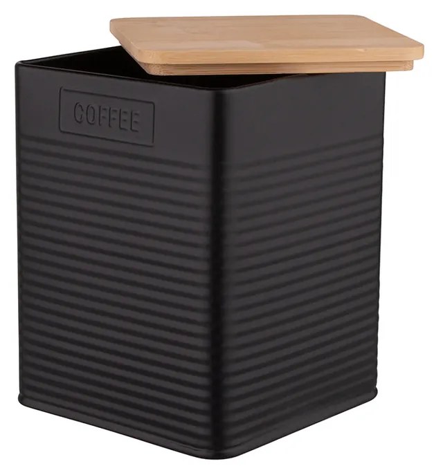 Altom Coffee fémdoboz, fekete
